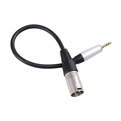 TOGEVAL Audio Adapterkabel 03m 35mm Mono Buchse Auf 3 XLR Stecker Für Lautsprecher Verstärker Mikrofon Schwarz von TOGEVAL