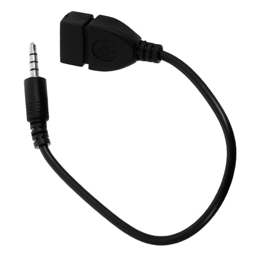 TOGEVAL Auto-audiokabel Audio-klinkenkabel Usb-adapter Audio-adapter Männlich Auf Weiblich Musikkonverter Audiokabel-verlängerung Werkzeug Zum Abspielen Von Musik Kupferkabel Black von TOGEVAL