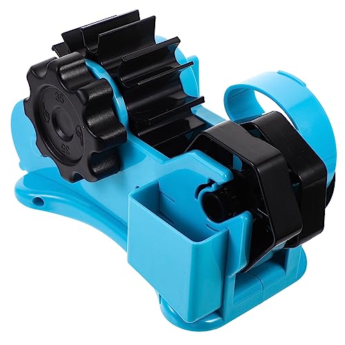 TOGEVAL Bandausgabehalter Transferbandhalter Bandschneidespender Transferbandspender schreibtischzubehör bürotisch zubehör school Wärmebandspender halbautomatischer Bandhalter Abs Sky-blue von TOGEVAL