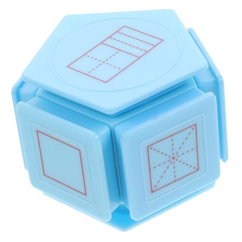 TOGEVAL Lernkapitel Für Kinder Selbstfärbende Stempel Für Kinder Handstempel Für Kinder Praktischer Kleiner Stempel Mehrzweckstempel Stempelrolle Für Handschrift Mathe-rollstempel Abs Blue von TOGEVAL