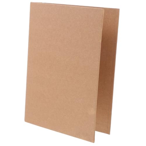 TOGEVAL Loseblatt-bucheinband Notizblock-hülle Notizbuchhüllen Dokumentordner-organizer Ordnerhülle Scrapbook-ordner Ästhetischer Binder Zeitschriftenordner Bindemittel Brown Kraftpapier von TOGEVAL