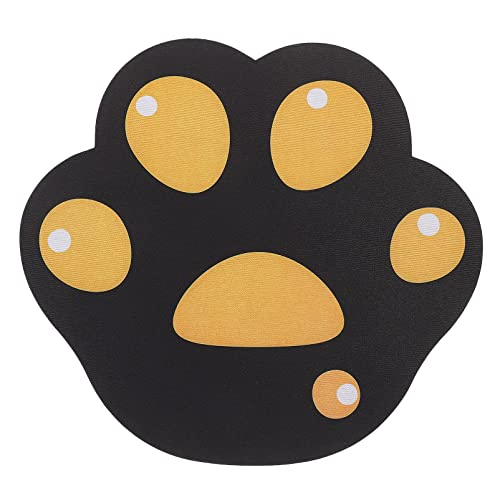 TOGEVAL Mauspad Cute Mousepad Gamer Mousepad Katzenpfoten-Design Mouse pad mousepads Mouse mat entzückendes Katzentatzen-Mousepad Katzenklauen-Mausunterlage natürliches Gummi Yellow von TOGEVAL