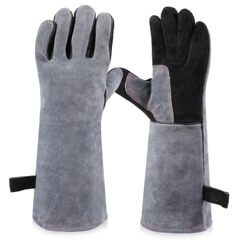 TOKIDNY 1 Paar Hitzeschutzhandschuhe Arbeitshandschuhe Ofenhandschuhe Schutzhandschuhe Hot Pot Holder Handschuhe Outdoor-handschuhe Schweißerwerkzeug von TOKIDNY