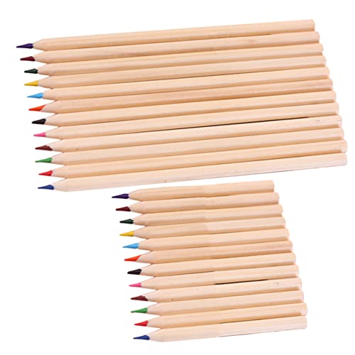 TOKIDNY 24 Stück Bunte Kinder Graffiti Stifte Aus Holz Malstifte Für Kreatives Zeichnen Und Ausmalen Ideales Briefpapier Set Für Schule Und Bastelprojekte von TOKIDNY