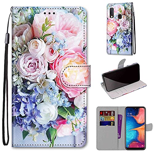 TOMYOU Hülle für Samsung Galaxy A20e / A10e, Premium Leder PU Handyhülle, Flip Case Wallet mit [Kartenfach] für Samsung Galaxy A20e / A10e von TOMYOU