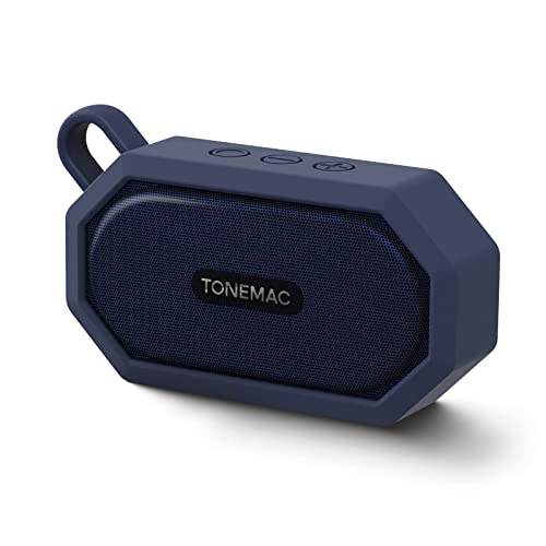 TONEMAC Mini Bluetooth Lautsprecher,B1 IP67 Bluetooth Lautsprecher,7 Stunden Spielzeit,Tragbare Lautsprecher Bluetooth,Kabelloser Speaker mit Bass,Leichter Outdoor-Lautsprecher für Reisen,Blau von TONEMAC