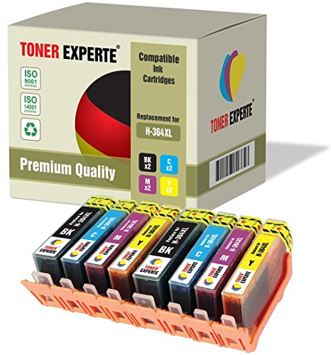 TONER EXPERTE 8 XL Druckerpatronen kompatibel für 364XL Photosmart 5510 5512 5514 5515 5520 6510 6515 6520 7515 B109a B109n B110a Photosmart Plus B209a B210a Deskjet 3070A 3520 Officejet 4610 4620 von TONER EXPERTE