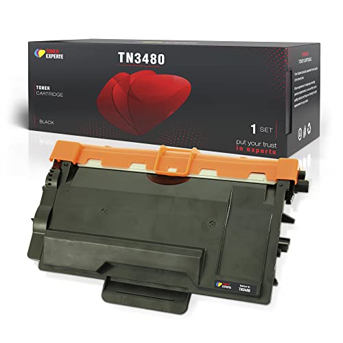 Toner Experte Kompatibel für Brother TN3480 TN3430 Schwarz Tonerkartusche Ersatz für TN-3480 für HL-L5100DN HL-L5200DW MFC-L5700DN MFC-L5750DW MFC-L6800DW DCP-L5500DN Druckerpatronen von TONER EXPERTE