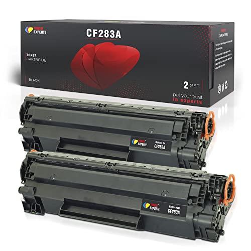 Toner Experte Kompatibel für HP 83A 83X Schwarz Tonerkartusche Ersatz für CF283A CF283X für LaserJet Pro M201dw MFP M225dw M125a M125nw M127fn M127fw Druckerpatronen 2er-Pack von TONER EXPERTE