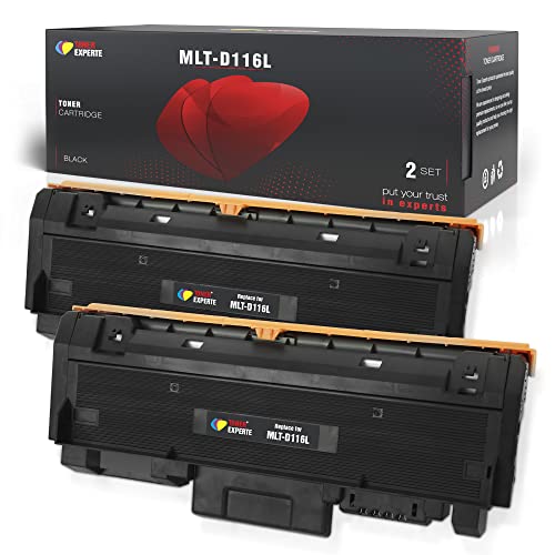 Toner Experte Kompatibel für Samsung MLT-D116L MLT-D116S Schwarz Tonerkartusche Ersatz für D116L D116S für Xpress SL M2675FN M2825DW M2825ND M2835DW M2875FD M2885FW Druckerpatronen 2er-Pack von TONER EXPERTE