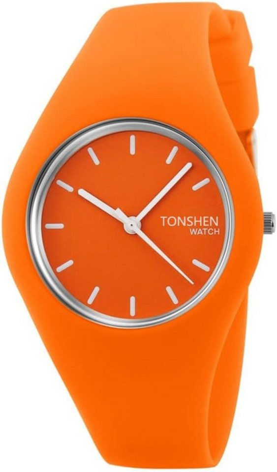 TONSHEN mit Präzises Uhrwerk zuverlässige Uhrwerk bietet genaue Zeitangaben Watch, Komfortables Tragegefühl Einteilige Design mit weichem Kautschukband von TONSHEN