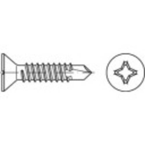 TOOLCRAFT TO-5441652 Bohrschrauben 4.8mm 16mm Kreuzschlitz Phillips Stahl galvanisch verzinkt 1000St von TOOLCRAFT