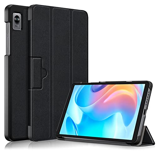 TOPCASE Hülle für Realme Pad Mini 8.7 2022, Schlank Slim Hülle Schutzhülle mit Standfunktion,Schwarz von TOPCASE