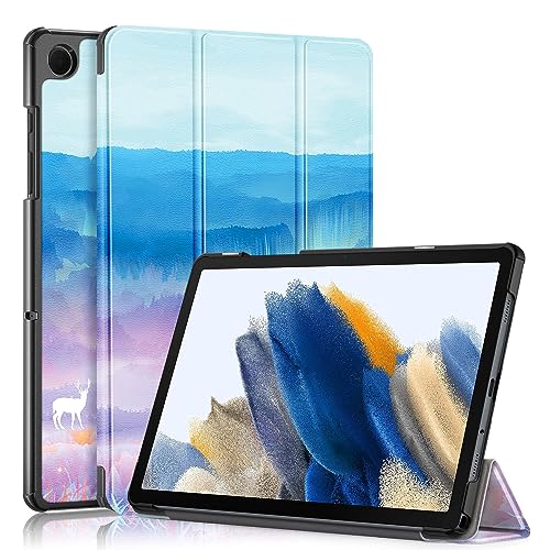 TOPCASE Hülle für Samsung Galaxy Tab A9 Plus 11 Zoll 2023,Ultra Leder Ständer Schutzhülle mit Auto Schlaf/Wach Funktion Cover für Galaxy Tab A9 Plus 11" 2023 SM-X210/X216/X218,Fantasy-Hirsch von TOPCASE