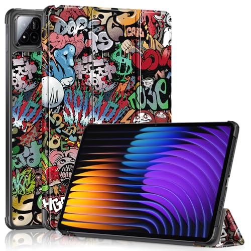 TOPCASE Schutzhülle für Xiaomi Pad 7/Pad 7 Pro 29,9 cm (11,2 Zoll) 2024, ultradünn, mit Standfunktion und Auto-Sleep-Funktion, bemalt von TOPCASE