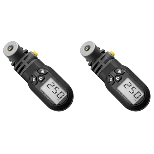 Topeak Uni Präzisions-digital Manometer SmartGauge D2 Druckluftprüfer, Grey, One Size (Packung mit 2) von TOPEAK