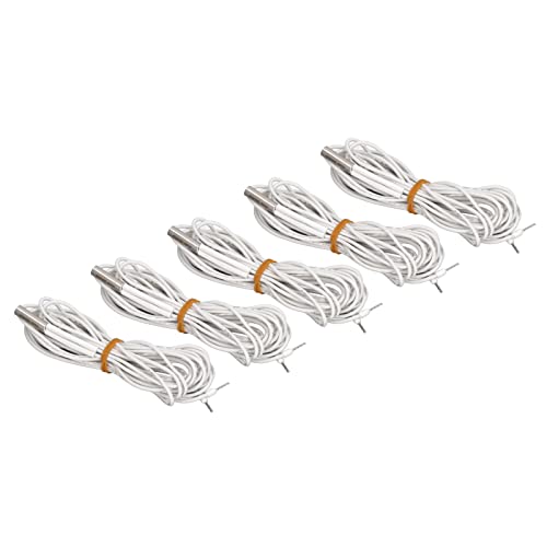 5PCS 24V 60W Edelstahl-Heizpatrone Effizientes Heizrohr für 3D-Druckerzubehör, Geeignet für Ender 3 Pro, CR10 V3, Weiß (1M) von TOPINCN