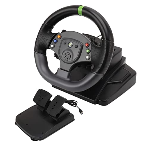 TOPINCN Driving Force Racing Wheel Large Paddle Shifter Gaming-Lenkrad für PS 3 180-Grad-Drehung Gaming-Rennrad für PC von TOPINCN
