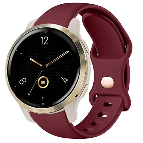 Armband Venu 2S, 18mm Silikon Sportband Ersatzbänder Uhrenarmband für Venu 2S/Vivoactive 4S 40mm/Vivomove 3S/Fossil Women's Q Venture HR Gen 4/Gen 3/Withings Steel HR 36mm/Huawei Watch 1/Fit von TOPsic