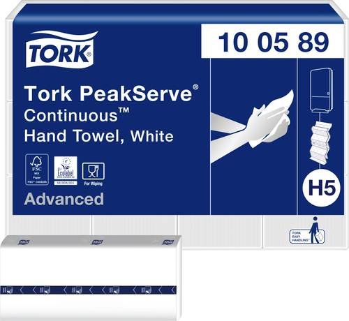 TORK 100589 Papierhandtücher (L x B) 22.5cm x 20.1cm 1 Set von TORK