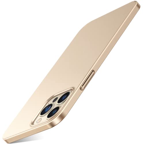 TORRAS für iPhone 12 Hülle, iPhone 12 Pro Hülle Ultra Dünn (Wie Original iPhone) Slim Handyhülle Case (Unzerbrechlich Rundum Schutz) Schutzhülle Gold von TORRAS