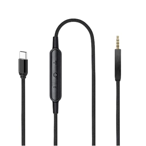 Ersatzkabel USB C Bis 2 5 Mm Männliches Kabel Für QC25/QC35/QC35II/QC45/NC700/Y40/Y45/Y50 Kopfhörer Kopfhörer Nylon Flathe Draht von TOWARDSNAN