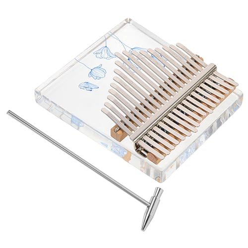 TOYANDONA 1 Satz Kalimba Kreatives Daumenklavier Xylophon Fingerklavier Für Anfänger Musical Klaviatur Bausatz Daumen Klavier Musikinstrument Fingerklaviere Metall Blue von TOYANDONA