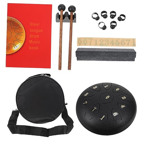 TOYANDONA 1 Set Steel Tongue Drum Ethereal Drum Kit Greiftrommeln Stilvolle Ethereal Drum Regentrommel Kassettenspieler Drum Key Coole Gadgets Steel Drum Professionelle Trommel von TOYANDONA