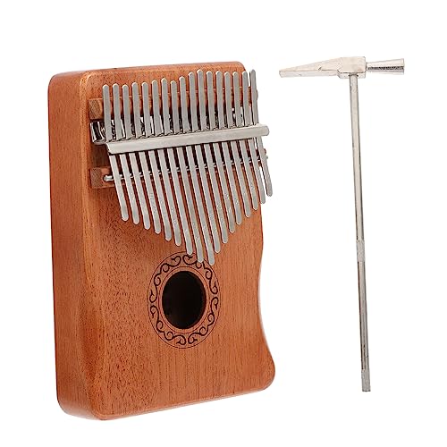 TOYANDONA 17 17 17-Noten-Kalimba praktische Kalimba Finger-Daumen-Klavier Spielzeugklavier Kalimba Daumenklavier daumen kalimba portable Thumb Piano mbira Fingerklavier für Kinder Mahagoni- von TOYANDONA