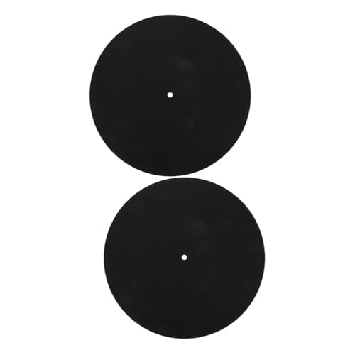 TOYANDONA 2 Stück 10 Filz Aufzeichnungsblock Soundtrack-vinyl Plattenspielermatte Aus Filz Disc-schutzpolster Plattenspielermatte Filz Platte Für Plattenspieler Ja Vinyl Gefühlt Black von TOYANDONA