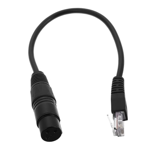 TOYANDONA 3 Netzwerkkabel Auf Xlr Mikrofonkabel Mikrofon-anschlusskabel Audio-xlr-kabel Xlr Stecker Auf Buchse Adapter Xlr- Xlr-stecker Auf Buchse Studio-xlr-kabel Pvc Black von TOYANDONA