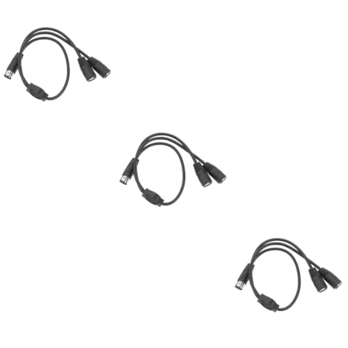 TOYANDONA 3 Stück Audio Kabel Männlich Midi-splitterkabel Lärm Dual Rechts Teilt Multi Koax Weiblich Einzel Auto Koppler Splitter-adapter Verlängerung Lautsprecher Pvc Black TOYANDONA 3 Stück Audio Kabel Männlich Midi-splitterkabel Lärm Dual Rechts Teilt Multi Koax Weiblich Einzel Auto Koppler Splitter-adapter Verlängerung Lautsprecher Pvc Black von TOYANDONA