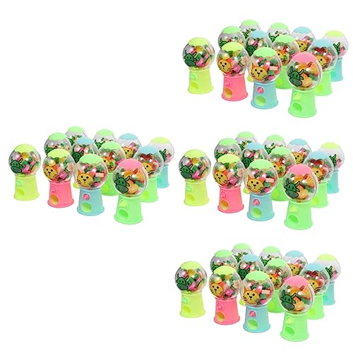 TOYANDONA 4 Sätze Kleine Gashapon-maschine Aus Gummi Fun Toys for Spaßiges Spielzeug Für Kinder Kaugummiautomaten Spielzeug Kinder Rätsel Bleistifte Radiergummi Schulbedarf 12 Stück * 4 von TOYANDONA