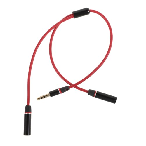 TOYANDONA Audiokabel-verlängerungskabel Audiokabel Für Lautsprecher Xlr-mini-splitter Kopfhörer-splitter Headset-splitterkabel Hilfskabel Audio-adapterkabel Kabelverlängerung Rot Pvc von TOYANDONA