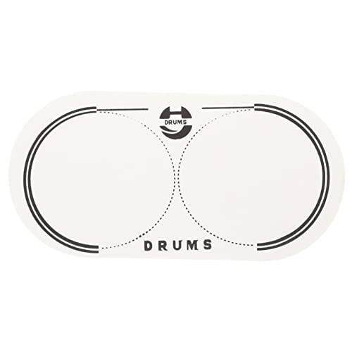 TOYANDONA Percussion-Zubehör trommeln drum trommelpad Schlagzeug Bass-Doppelpedal-Patch Trommelmaschine Dämpfer Handtrommel aufkleber Trommelschutzzubehör Trommelteile das Haustier Weiß von TOYANDONA