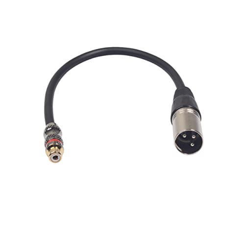 TOYANDONA RCA Weiblich Zu XLR ännlich Adapterkabel Audio Verbindungskabel Für Lautsprecher Und Mikrofon TR026K17 03 von TOYANDONA