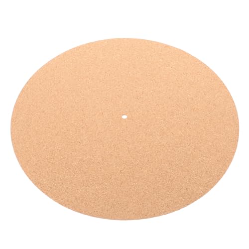 TOYANDONA Rekordmatte tellerauflage aus kork Plattenspielermatte für Schallplatten Platte für Plattenspieler versenkte Plattenspielermatte antirutschmatte Vinylmatte Plattenteller Slipmat von TOYANDONA