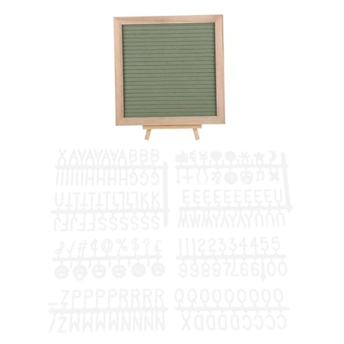 TOYZFRIENDY 1 Set Filz Alphabettafel Nachrichtentafel Memotafeln Kinderzimmer Deko Brieftafel Ankündigungstafel DIY Massagetafel Wohnaccessoire Buchstabentafel Hellgrün Aus Holz von TOYZFRIENDY