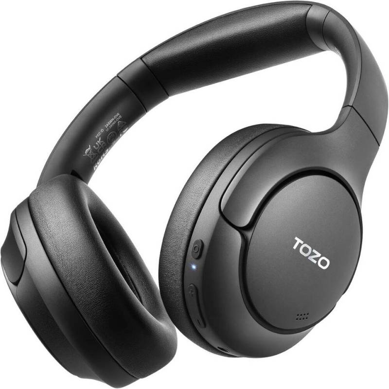 TOZO Hi-Res Sound Headset (Mit Hybrid-ANC-Algorithmus und 3 Mikrofonen für überlegene Geräuschunterdrückung. Minimiert Störgeräusche und sorgt für klares Hörerlebnis., mit Hybrid ANC & ENC Geräuschunterdrückung,Bis zu 60 Stunden Spielzeit) von TOZO