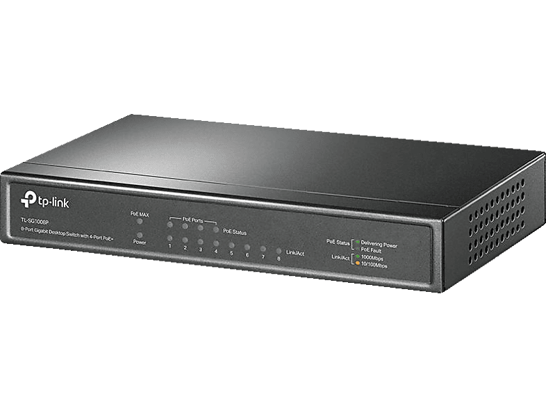 TP-LINK TL-SG1008P 8-Port Gigabit Desktop 4-Port PoE+ Switch von TP-LINK