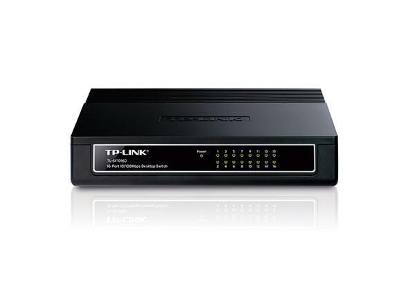 TP-LINK TL-SF1016D 16-Port 100MBit/s Switch von TP-Link