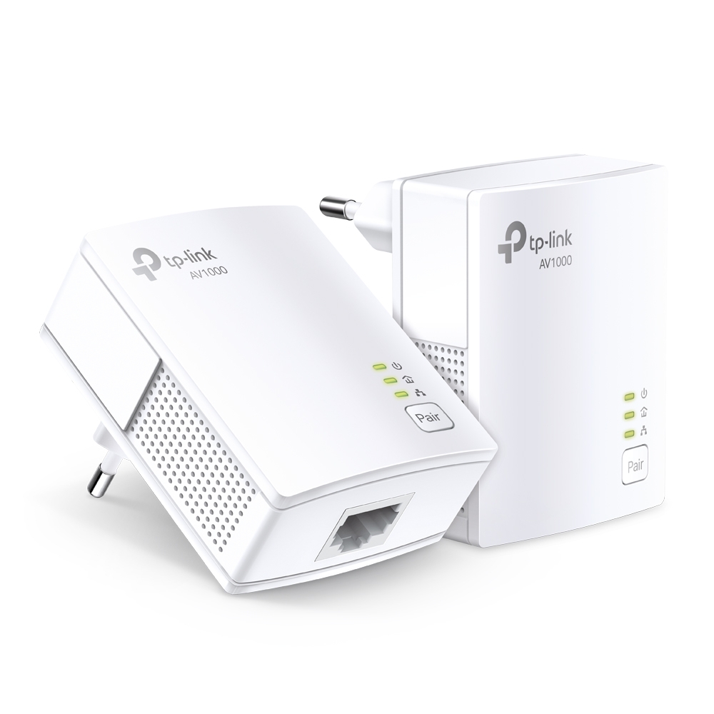 TP-Link AV1000 Gigabit Powerline Set 2 x Adapter, bis zu 1.000 Mbit/s, HomePlug AV2 Standard von TP-Link