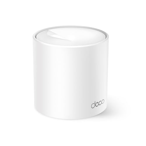 TP-Link Deco X10(3-Pack), AX1500 Mbps, bis zu 520 m² Reichweite, Verbindung von bis zu 120 Geräten, Gigabit-Port, einfache Installation per mobiler App, KI-gestütztes Wi-Fi 6 Mesh-System von TP-Link