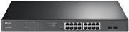 TP-Link JetStream TL-SG1218MPE - Switch - Smart - 16 x 10/100/1000 (PoE+) + 2 x Gigabit SFP - an Rack montierbar - PoE+ (192 W) - AC 100 - 240 V von TP-Link