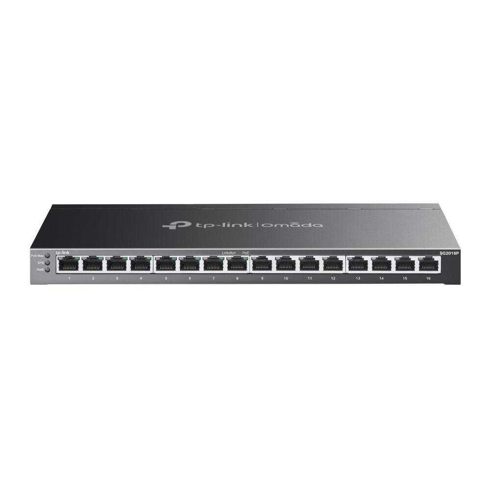 TP-Link Omada SG2016P 16-Port Gigabit Smart Switch mit 8-Port PoE+ von TP-Link