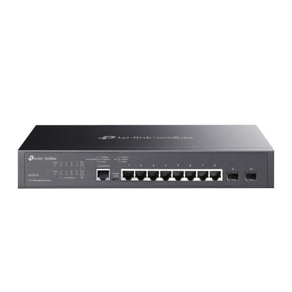 TP-Link Omada SG3210 8-Port Gigabit L2+ Managed Switch mit 2 SFP-Steckplätzen von TP-Link