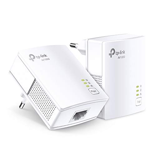 TP-Link Powerline Adapter Set TL-PA717 KIT(1000Mbit/s, Gigabit-Port, Plug&Play, Kompatibel mit Allen HomePlug AV/AV2 Powerline Adaptern, Ideal für Media-Streaming von TP-Link