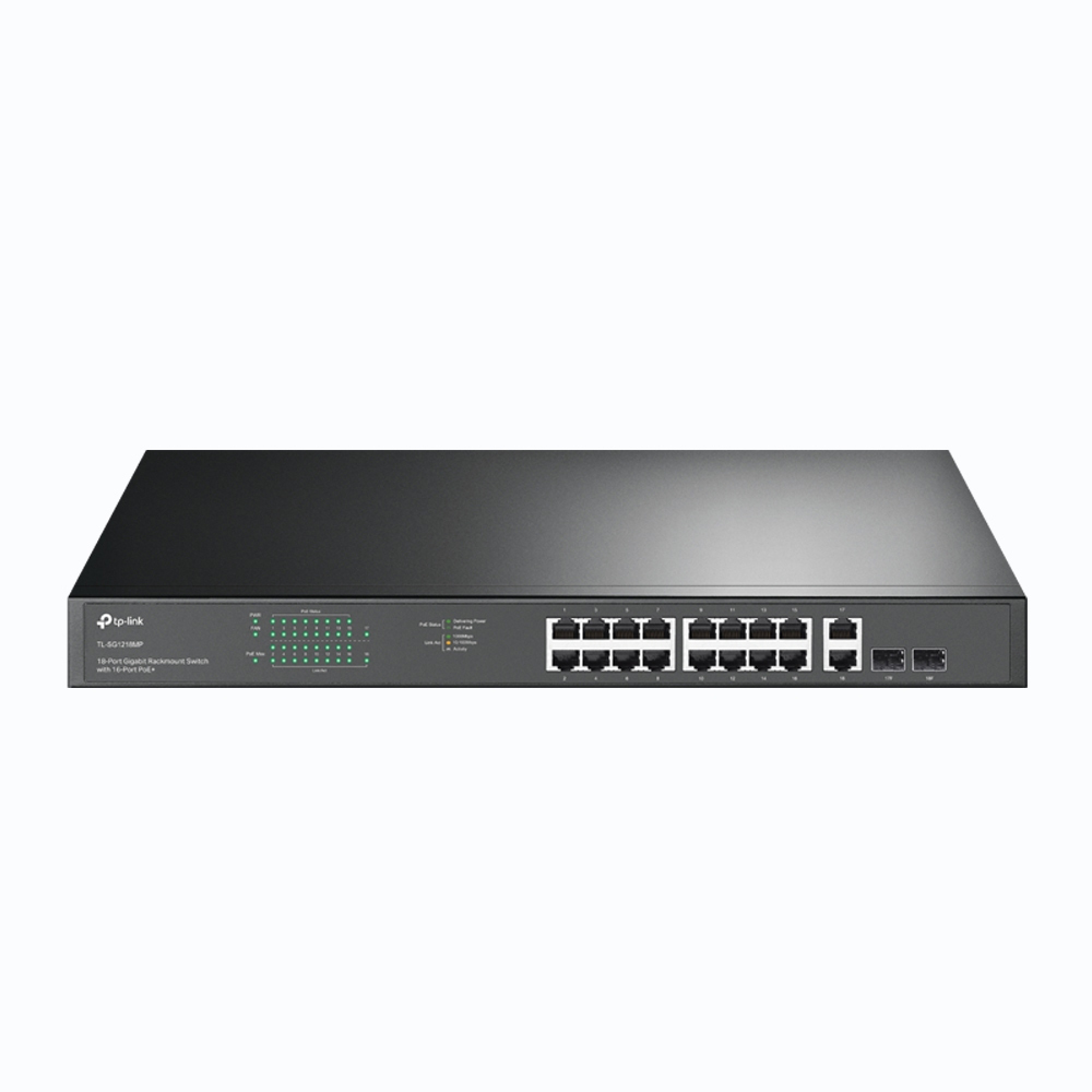 TP-Link SG1218MP Unmanaged Switch 18x Gigabit Ethernet, 16x PoE+, 250W, 1x GbE/SFP Combo TP-Link SG1218MP Unmanaged Switch 18x Gigabit Ethernet, 16x PoE+, 250W, 1x GbE/SFP Combo von TP-Link