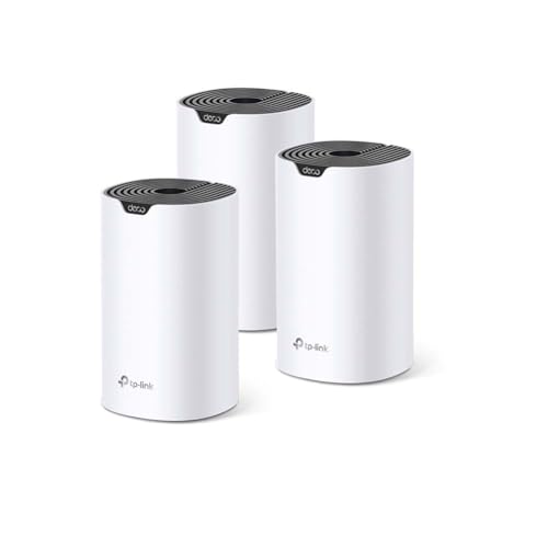 TP-Link WLAN-Mesh AC1200 Deco S4 (3er-Pack) für das ganze Haus, WLAN-Abdeckung 370 m², Ersatz für WLAN-Repeater, Gigabit-Ethernet-Ports, kompatibel mit Allen Internet-Boxen. Deco S4(3-Pack) von TP-Link