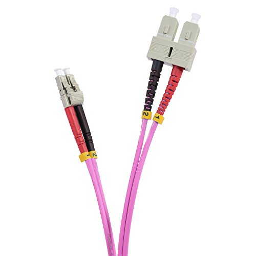 TPFNet 50m LWL Kabel SC/LC OM4 Duplex Multimode 50/125µm 10 Gigabit/s von TPFNet